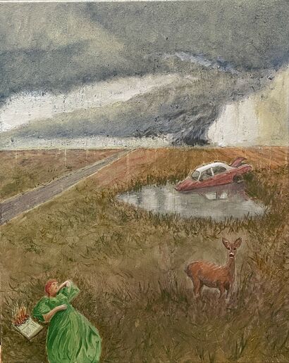 Picnic at the Motorway - a Paint Artowrk by Moreno Bregagnollo